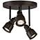 Pro Track Denise 3-Light Bronze GU10 LED Track Fixture