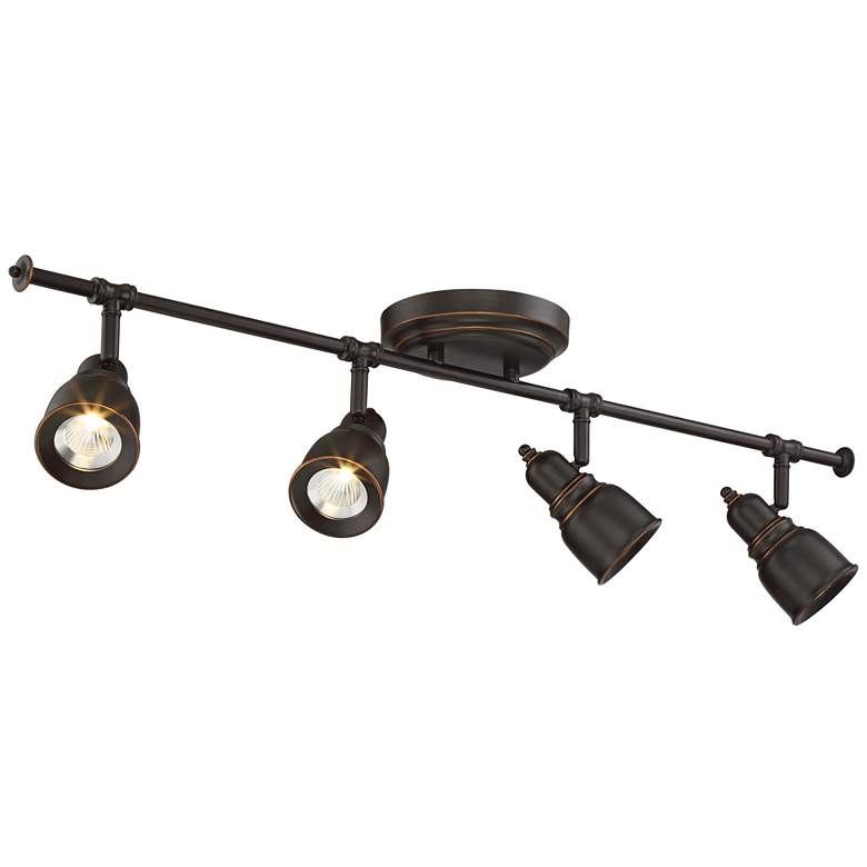 Image 2 Pro Track&#174; Denise 4-Light Bronze 6.5W LED Track Fixture