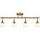 Pro Track Elm Park 4-Head Gold Finish Wall or Ceiling Track Light Kit