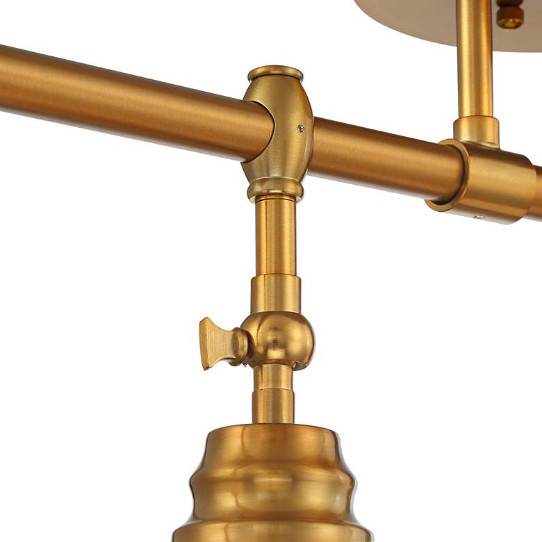 Image 4 Pro Track Elm Park 4-Head Gold Finish Wall or Ceiling Track Light Kit more views