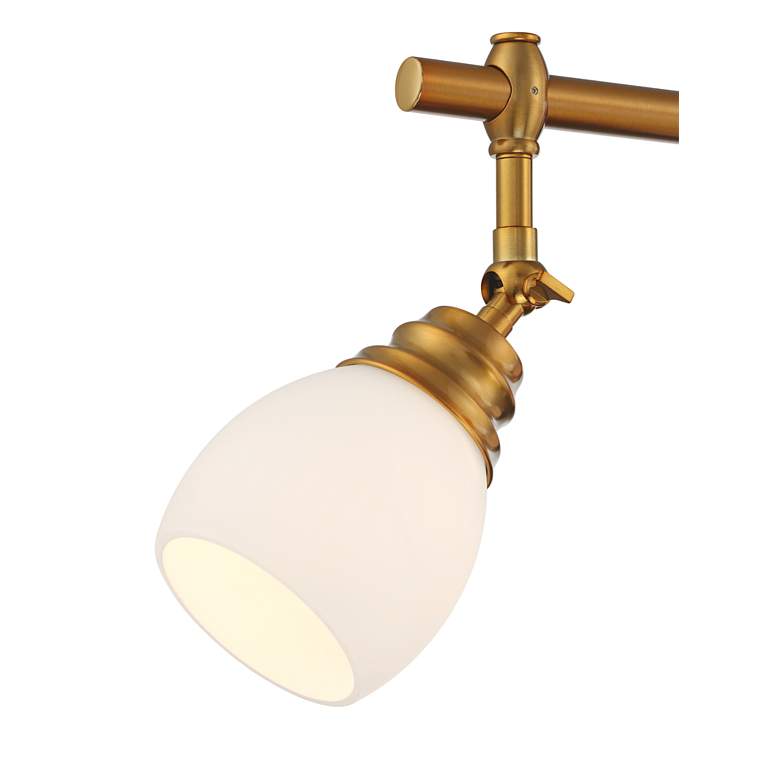 Image 6 Pro Track Elm Park 4-Head Gold Finish Wall or Ceiling Track Light Kit more views