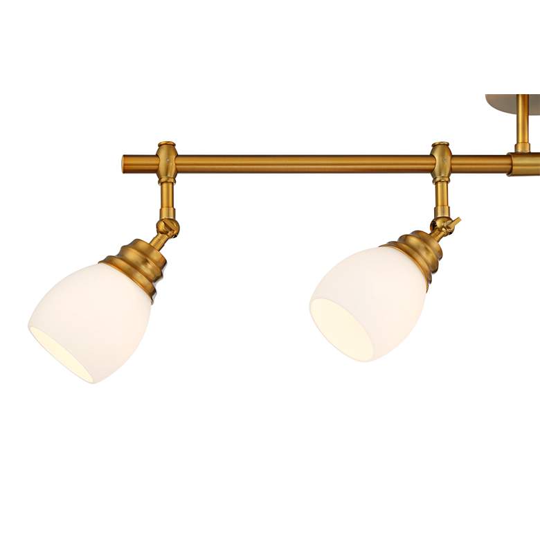 Image 7 Pro Track Elm Park 4-Head Gold Finish Wall or Ceiling Track Light Kit more views