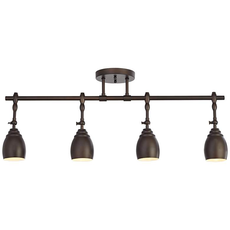 Image 2 Pro Track Elm Park 4-Light Oiled Rubbed Bronze ceiling or wall Track kit
