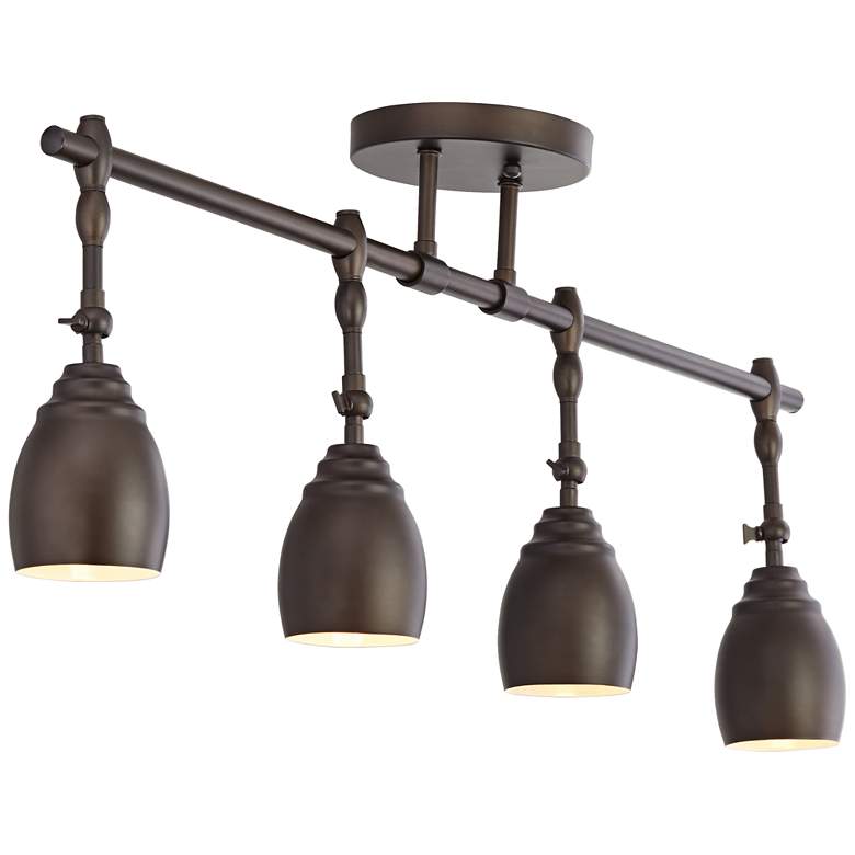 Image 7 Pro Track Elm Park 4-Light Oiled Rubbed Bronze ceiling or wall Track kit more views