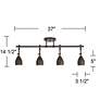 Pro Track Elm Park 4-Light Oiled Rubbed Bronze ceiling or wall Track kit