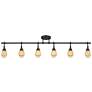 Thumbnail2 of Pro Track Elm Park 57 1/2" Bronze 6-Light Track Fixture Ceiling Light