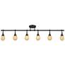 Pro Track Elm Park 57 1/2" Bronze 6-Light Track Fixture Ceiling Light