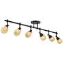 Thumbnail4 of Pro Track Elm Park 57 1/2" Bronze 6-Light Track Fixture Ceiling Light more views