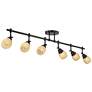 Pro Track Elm Park 57 1/2" Bronze 6-Light Track Fixture Ceiling Light