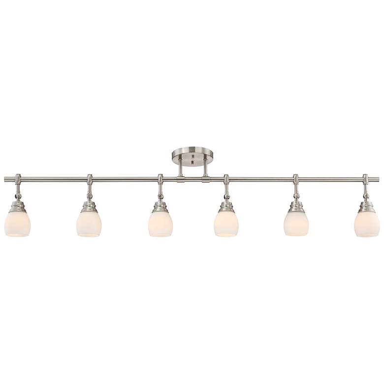 Image 2 Pro Track Elm Park 57 1/2" Brushed Nickel 6-Light Track Light Fixture