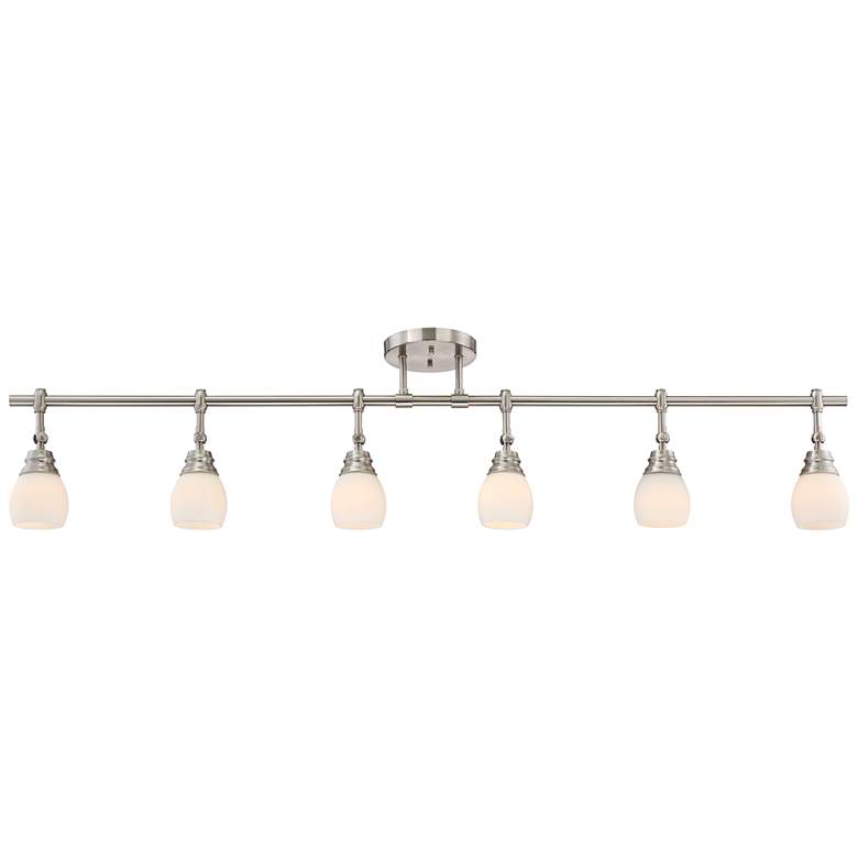 Image 2 Pro Track Elm Park 57 1/2 inch Brushed Nickel 6-Light Track Light Fixture