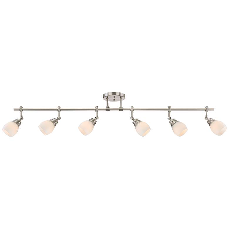 Image 3 Pro Track Elm Park 57 1/2" Brushed Nickel 6-Light Track Light Fixture more views