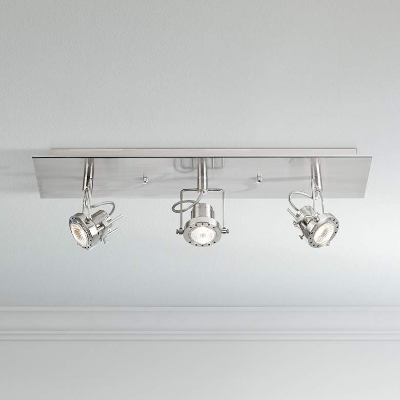 Image 1 Pro Track® European Style Satin 3-Light Fixture