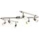 Pro Track Flex Rave LED 6-Light Satin Chrome Track Fixture