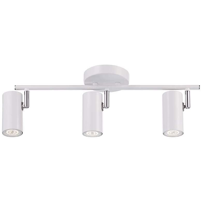 Image 4 Pro Track Galena 19 1/8 inch Wide 3-Light White Finish LED Track Fixture more views