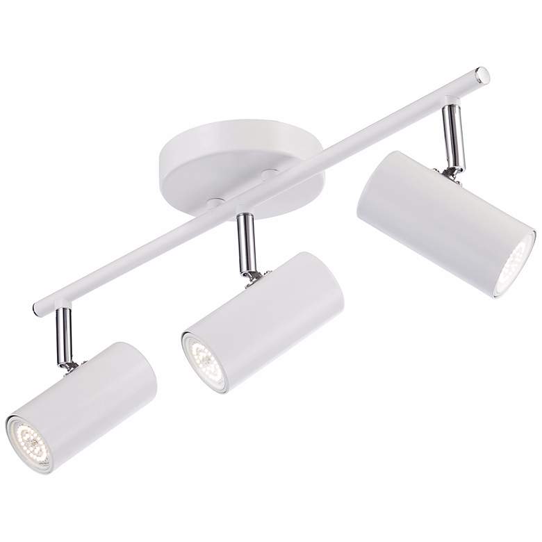 Image 6 Pro Track Galena 19 1/8 inch Wide 3-Light White Finish LED Track Fixture more views