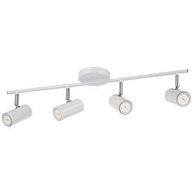 Image4 of Pro Track Galena 27 7/8" Wide 4-Light Matte White LED Track Fixture more views