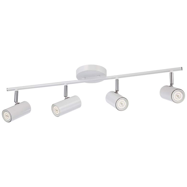 Image 4 Pro Track Galena 27 7/8 inch Wide 4-Light Matte White LED Track Fixture more views