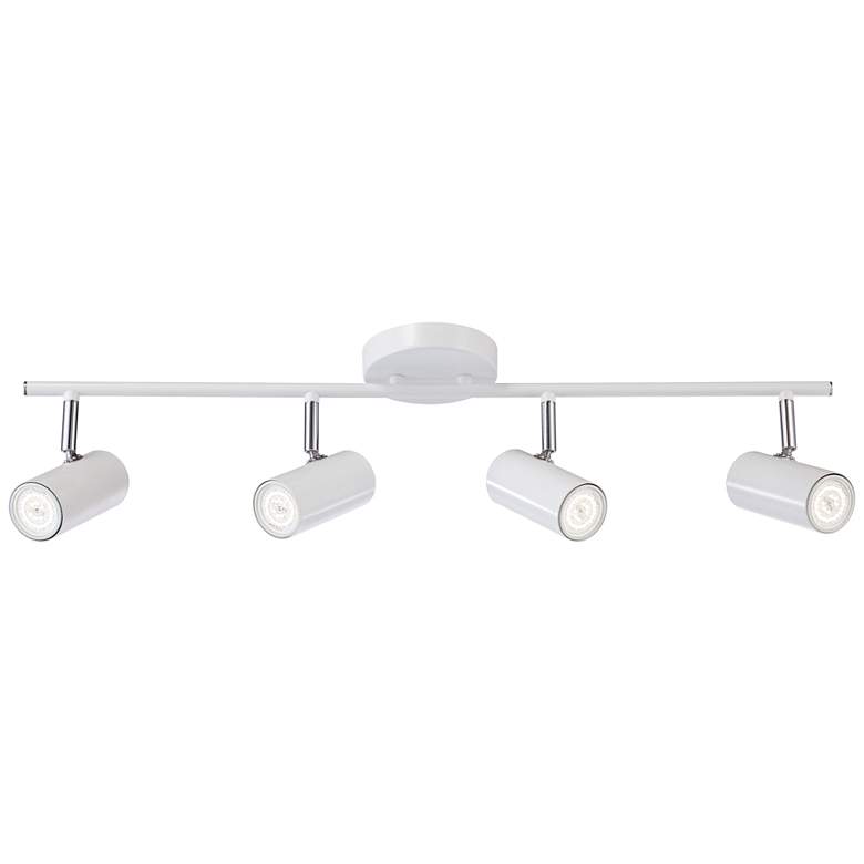 Image 5 Pro Track Galena 27 7/8 inch Wide 4-Light Matte White LED Track Fixture more views