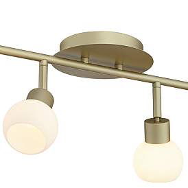 Image3 of Pro Track® Globe Brass 4-Light LED Plug-In Track Fixture more views