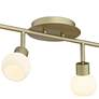 Pro Track&#174; Globe Brass 4-Light LED Plug-In Track Fixture