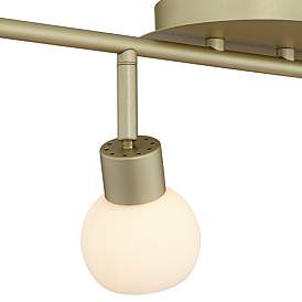 Image4 of Pro Track® Globe Brass 4-Light LED Plug-In Track Fixture more views