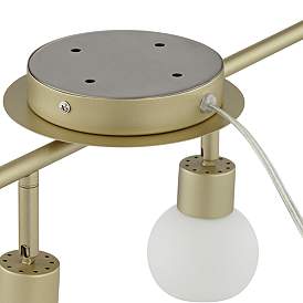Image5 of Pro Track® Globe Brass 4-Light LED Plug-In Track Fixture more views
