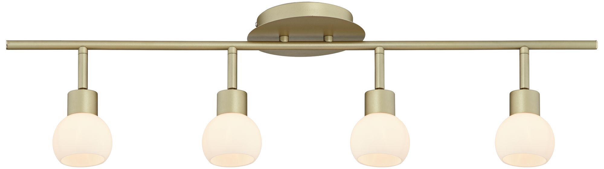 Pro Track® Globe Brass 4-Light LED Plug-In Track Fixture