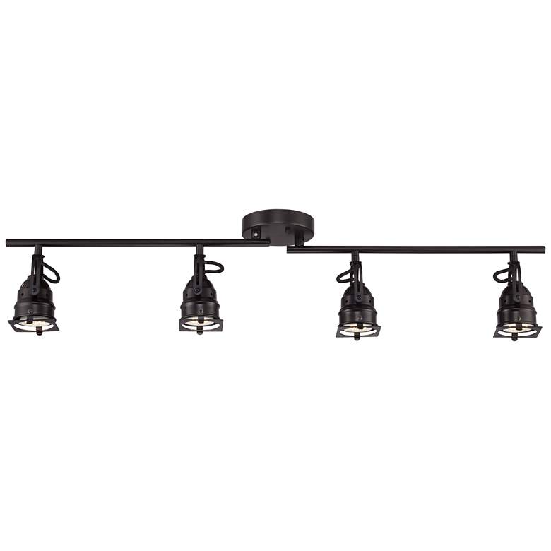 Image 4 Pro Track Hamilton 23 1/4 inch 4-Light Swing Arm Bronze LED Track Fixture more views