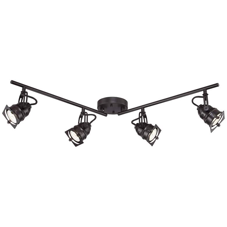 Image 5 Pro Track Hamilton 23 1/4 inch 4-Light Swing Arm Bronze LED Track Fixture more views