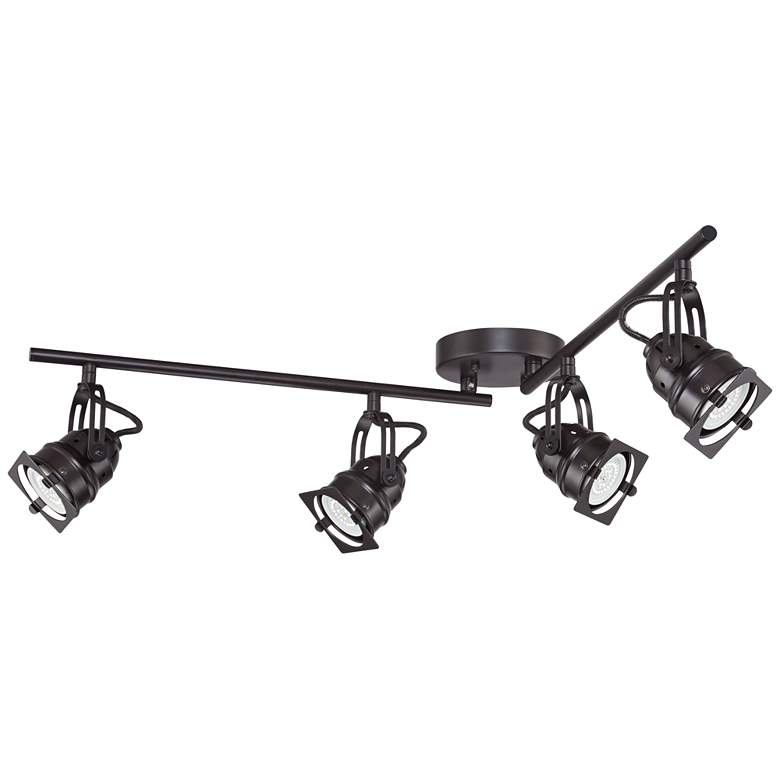 Image 6 Pro Track Hamilton 23 1/4 inch 4-Light Swing Arm Bronze LED Track Fixture more views