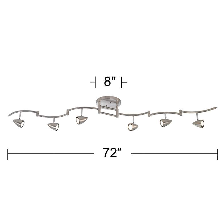 Image 7 Pro Track Heavy Duty Axel 72" 6-Light Swing Arm LED Track Light Kit more views
