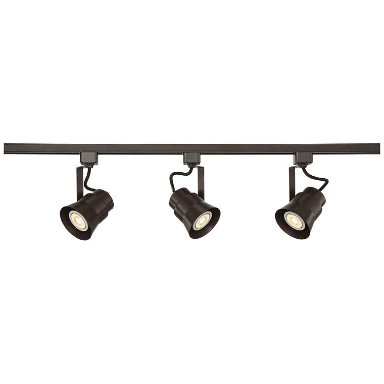 Image 2 Pro Track Jenna 44" Linear 3-Light Bronze LED Track Ceiling Fixture