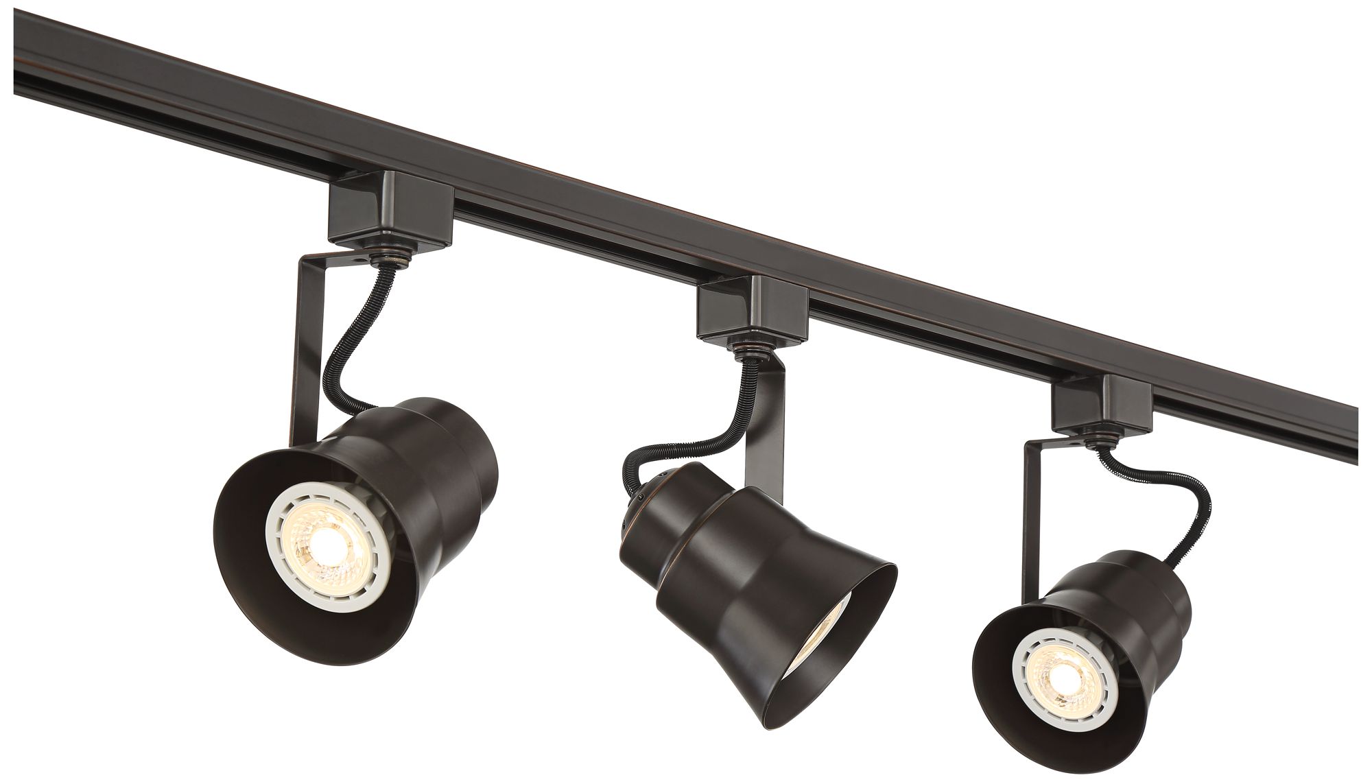 Pro Track Jenna 44" Linear 3-Light Bronze LED Track Ceiling Fixture