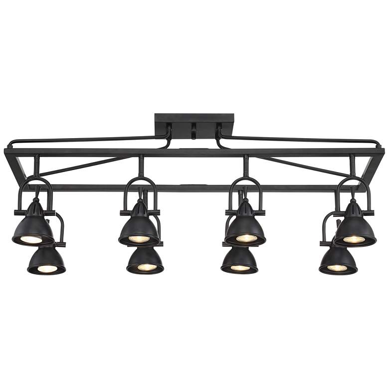 Image 4 Pro Track Kane 36" Wide 8-Light Bronze Cage Track Style Light Fixture more views