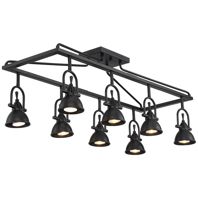 Image 7 Pro Track Kane 36" Wide 8-Light Bronze Cage Track Style Light Fixture more views