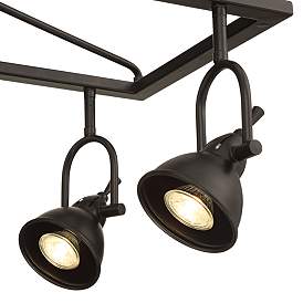 Image2 of Pro Track Kane 8-Light Bronze Cage Track Fixture with LED Bulbs more views