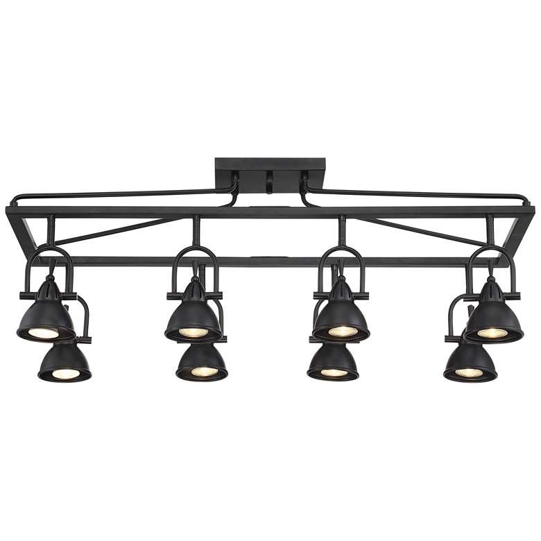 Image 4 Pro Track Kane 8-Light Bronze Cage Track Fixture with LED Bulbs more views