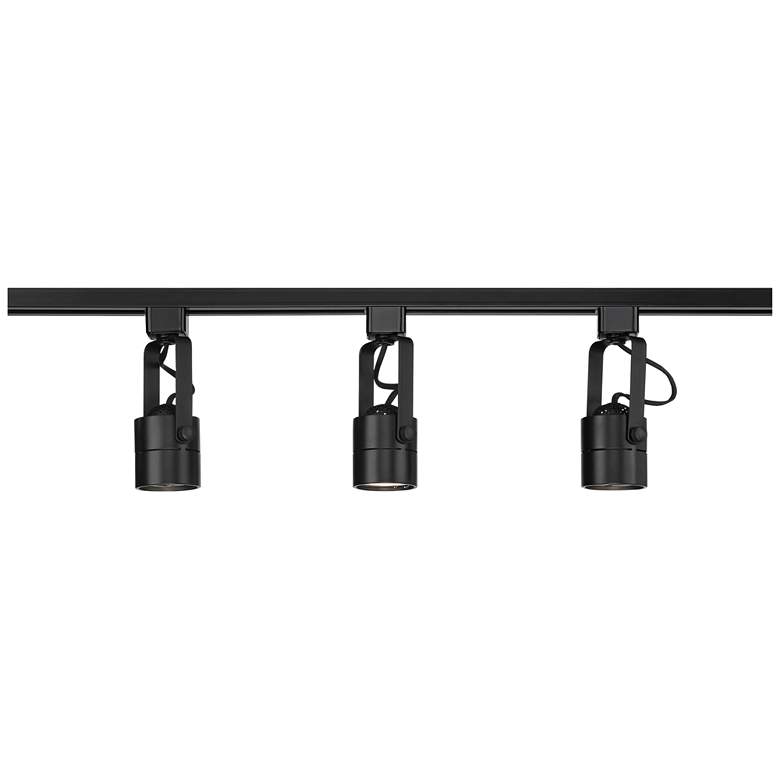 Image 4 Pro Track Layna Linear 3-Light Black LED Bullet ceiling or wall Track Kit more views
