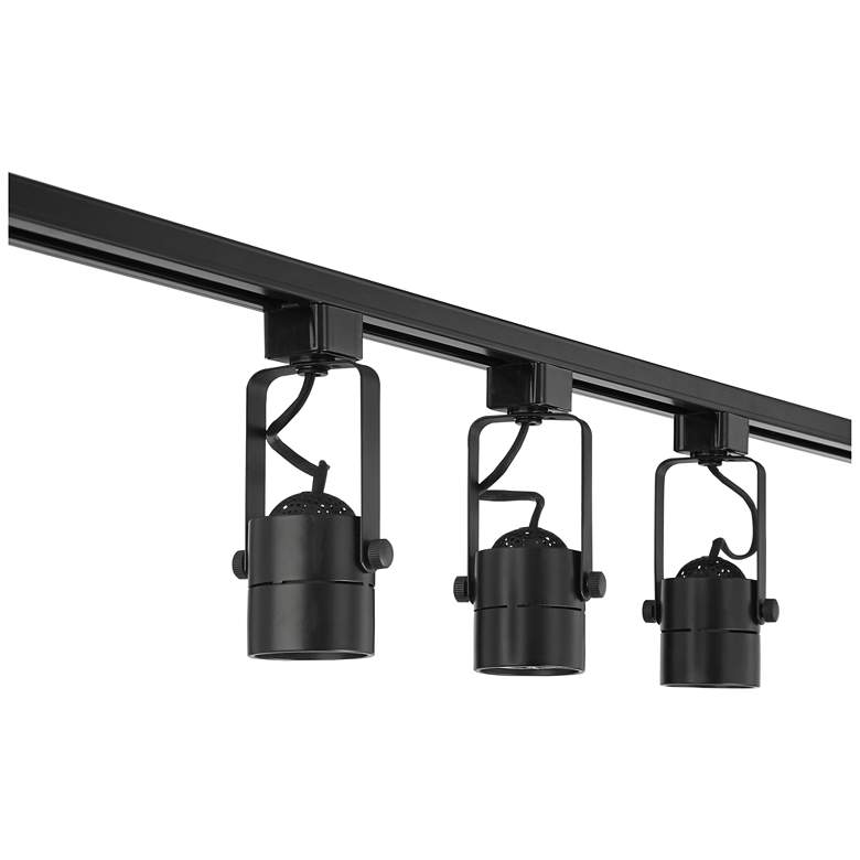 Image 6 Pro Track Layna Linear 3-Light Black LED Bullet ceiling or wall Track Kit more views