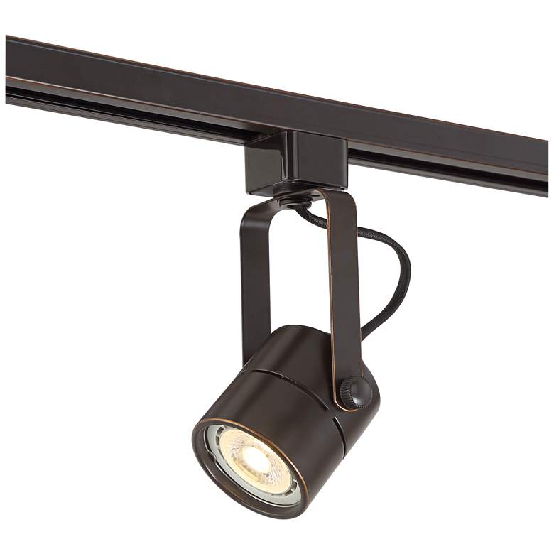 Image 3 Pro Track Layna Linear 3-Light Bronze LED Bullet ceiling or wall Track Kit more views
