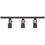 Pro Track Layna Linear 3-Light Bronze LED Bullet ceiling or wall Track Kit