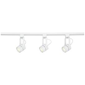 Image5 of Pro Track Layna Linear 3-Light White LED Bullet ceiling or wall Track Kit more views