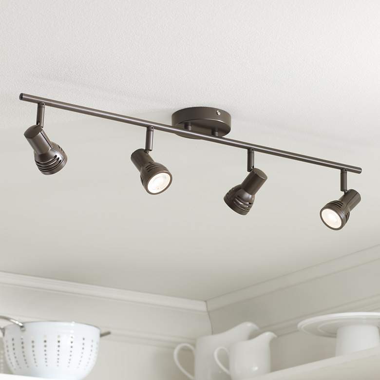 Image 1 Pro Track® LED 4-Light Bronze Finish LED Track Kit