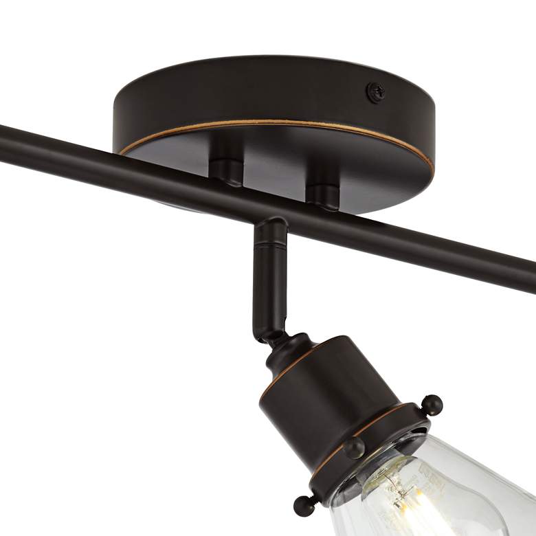 Image 5 Pro Track Leila 23 1/4" 3-Light Bronze Track Style Ceiling Light more views