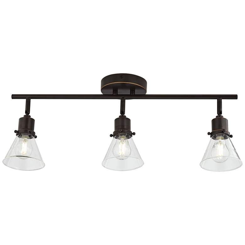Image 6 Pro Track Leila 23 1/4 inch 3-Light Bronze Track Style Ceiling Light more views