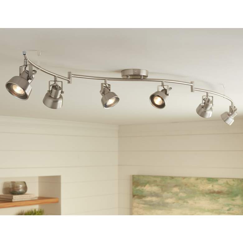 Image 1 Pro Track&#174; Lenny 6-Light Swing Arm Track Fixture