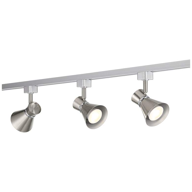 Image 6 Pro Track Linear 3-Light Brushed Nickel LED Track Kit more views