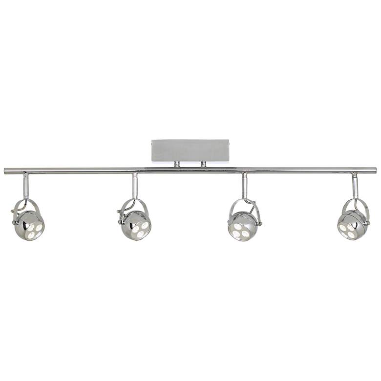 Image 1 Pro Track® Loida Chrome 4-LED Adjustable Ceiling Fixture