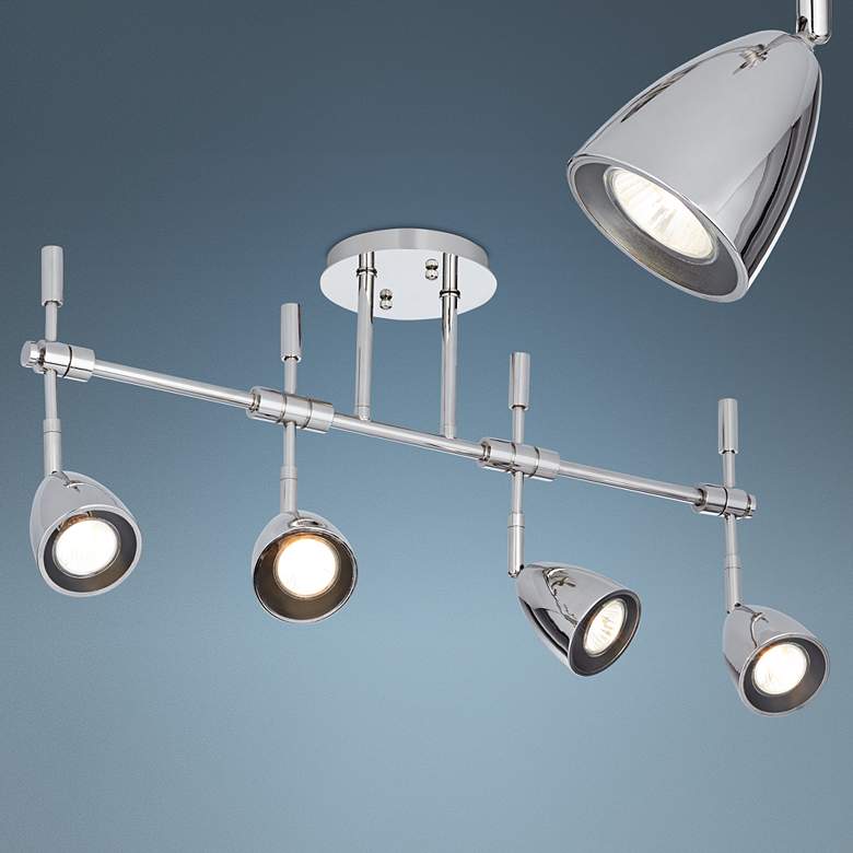 Image 1 Pro Track Mariah 4-Light Polished Nickel Track Fixture